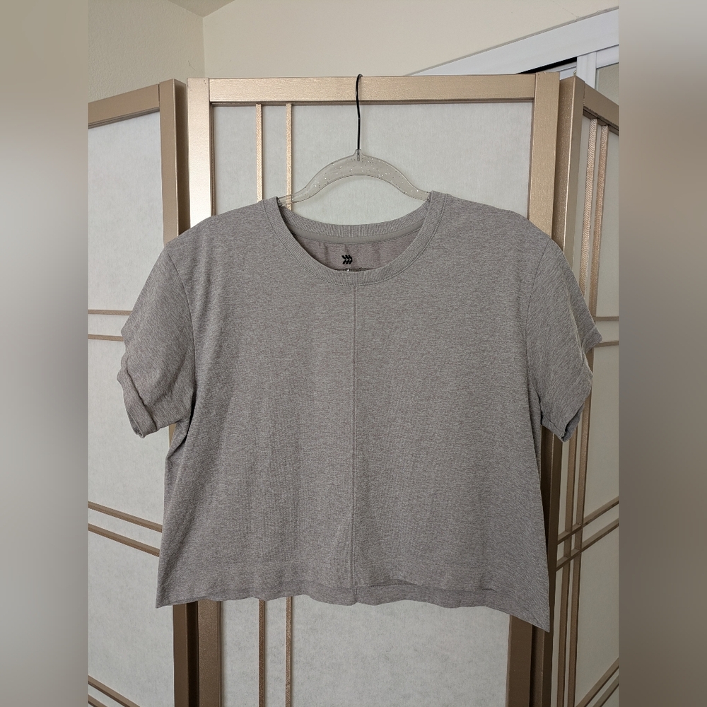 All in Motion Heather Gray Women's Crop Top